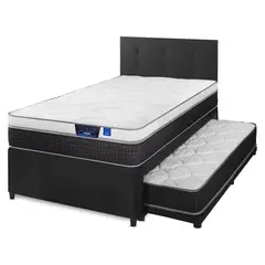 FLEX - Divan Nexus Negro 1,5 Plazas Bx+Royal Negro