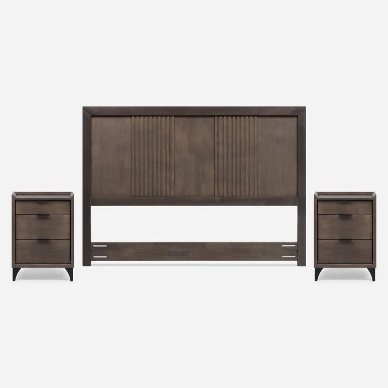 Set Muebles Marco 2 Plazas Castano