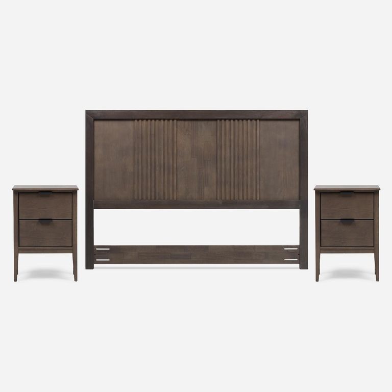 Set Muebles Marco Soho 2 Plazas Castano