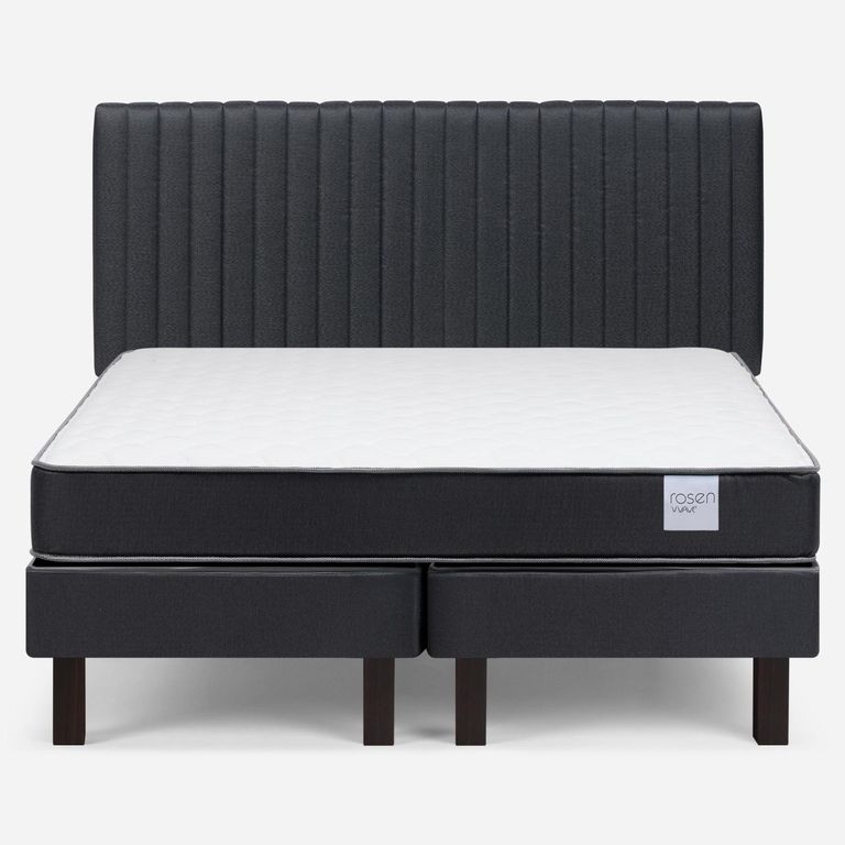 Cama Europea Wave 2 Plazas x 1.90 mt Base Dividida + Respaldo
