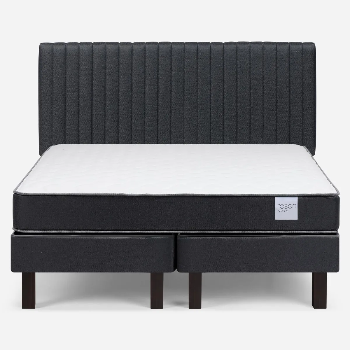 ROSEN - Cama Europea Wave 2 Plazas x 1.90 mt Base Dividida + Respaldo Rosen