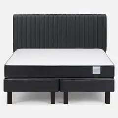 ROSEN - Cama Europea Wave 1.50X1.90 Bd Respaldo Lucio G