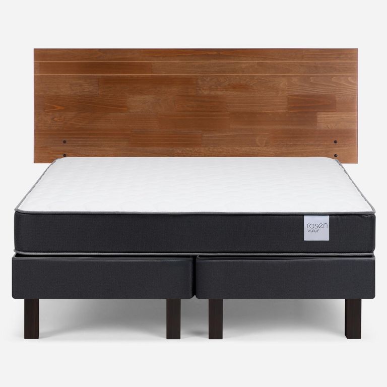 Cama Europea Wave 2 Plazas x 1.90 mt Base Dividida + Respaldo