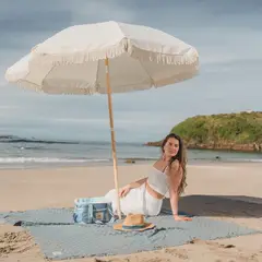 DRYHOOD - Quitasol de Playa Vintage Crema