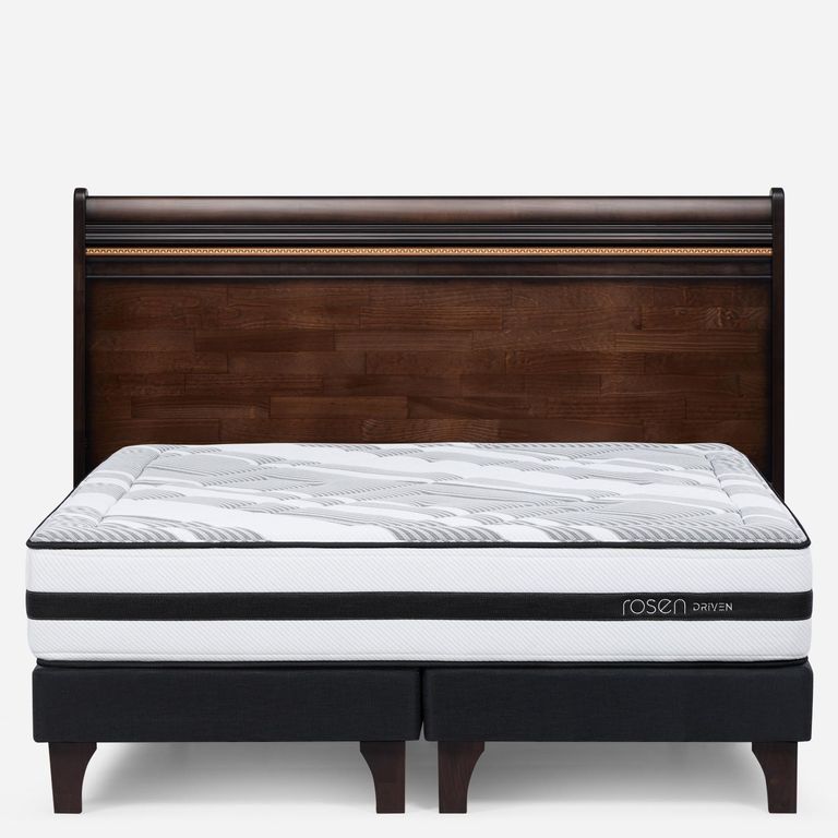 Cama Europea Driven Super King x 2.00mt Base Dividida + Respaldo