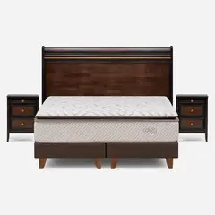 ROSEN - Cama Europea Nest 2 Plazas Base Dividida Opera II