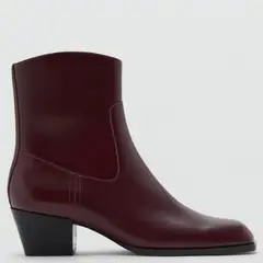 MANGO - Botín Burdeo Mujer