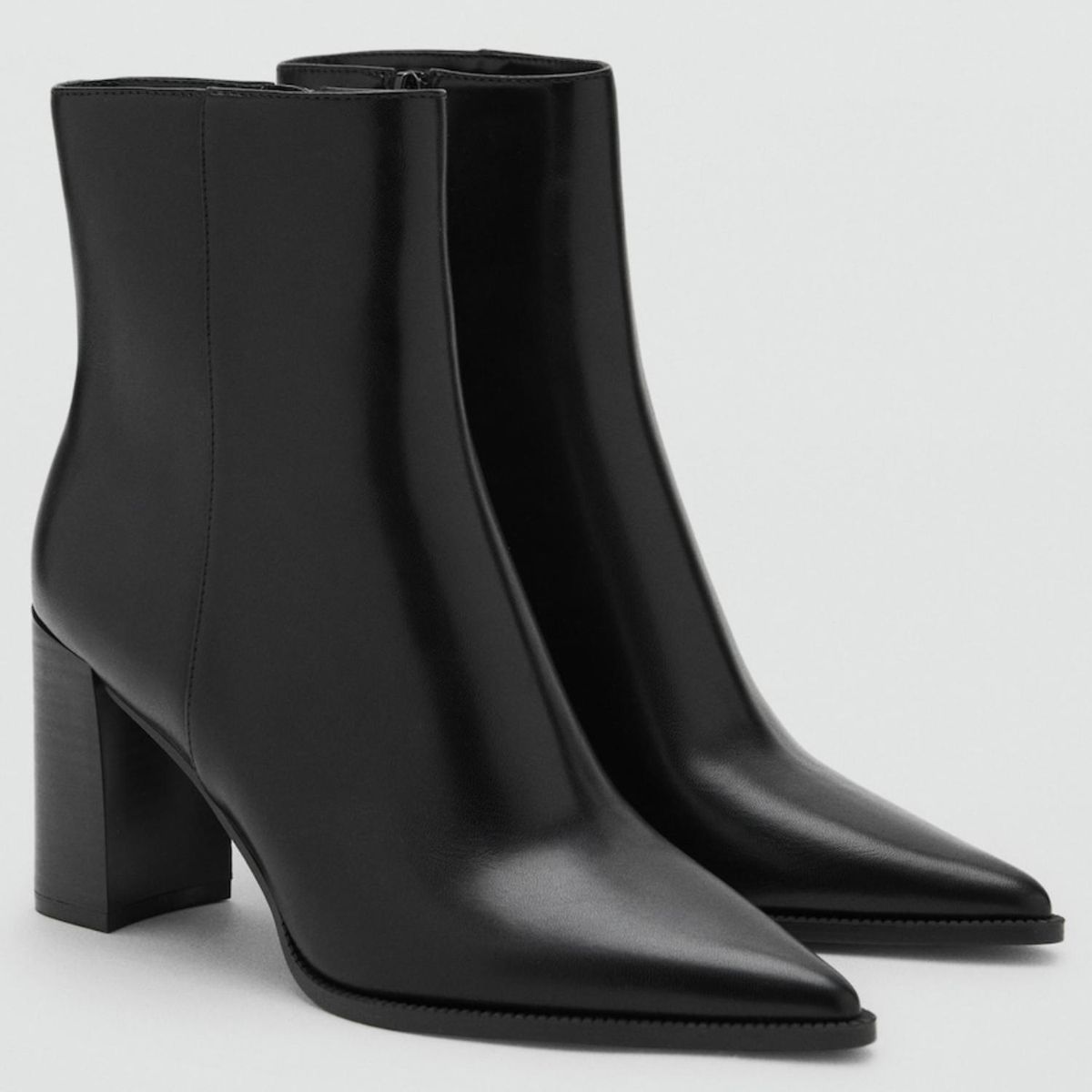 MANGO - Botín Negro Mujer Mango