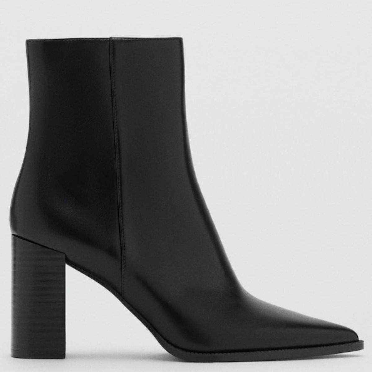 MANGO - Botín Negro Mujer Mango