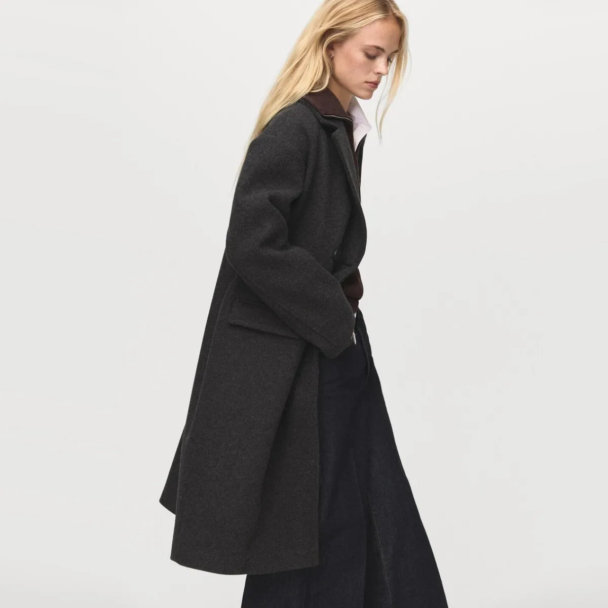 MANGO - Abrigo Largo Mujer Mango