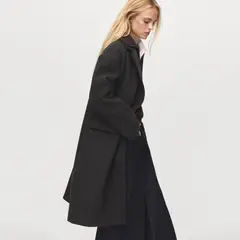 MANGO - Abrigo Midi Doble Botonadura Mujer