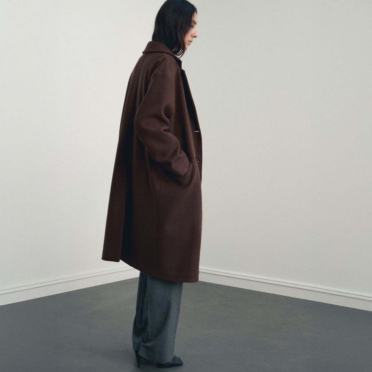 MANGO - Abrigo Largo Mujer Mango