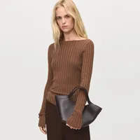 Sweater Canalé Cuello Barco Mujer