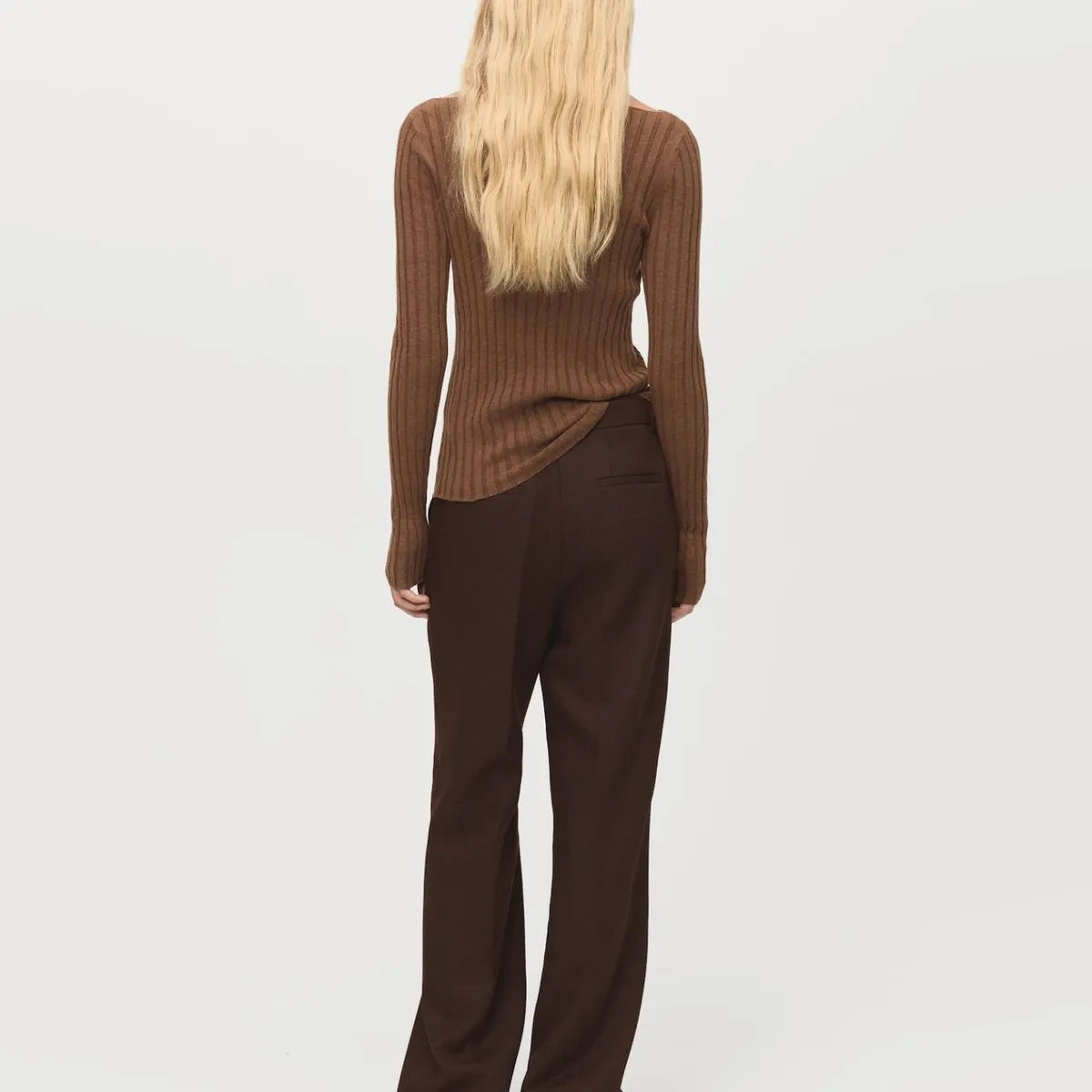 MANGO - Sweater Canalé Cuello Barco Mujer Mango