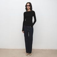 Sweater Canalé Cuello Barco Mujer