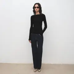 MANGO - Sweater Canalé Cuello Barco Mujer