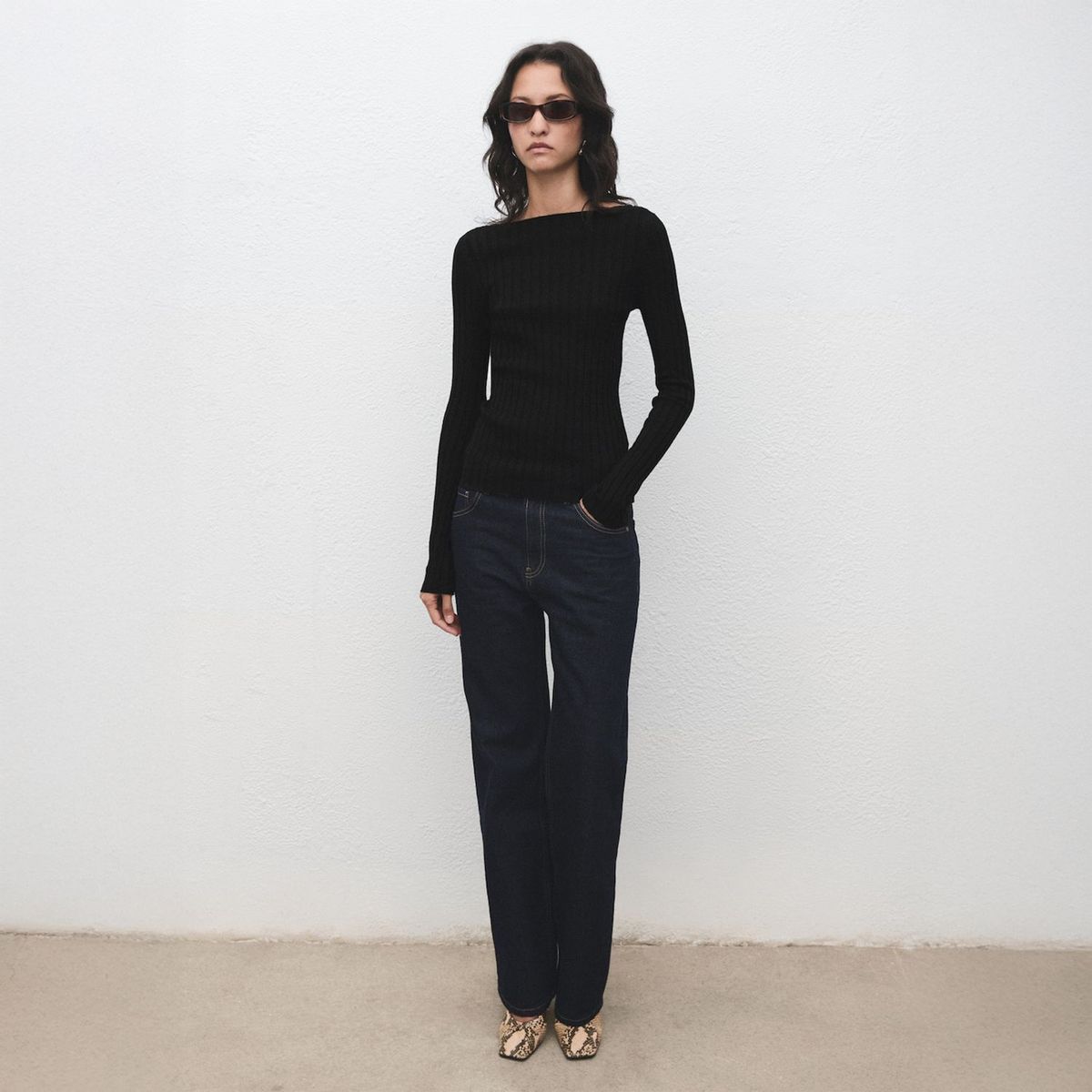 MANGO - Sweater Canalé Cuello Barco Mujer Mango