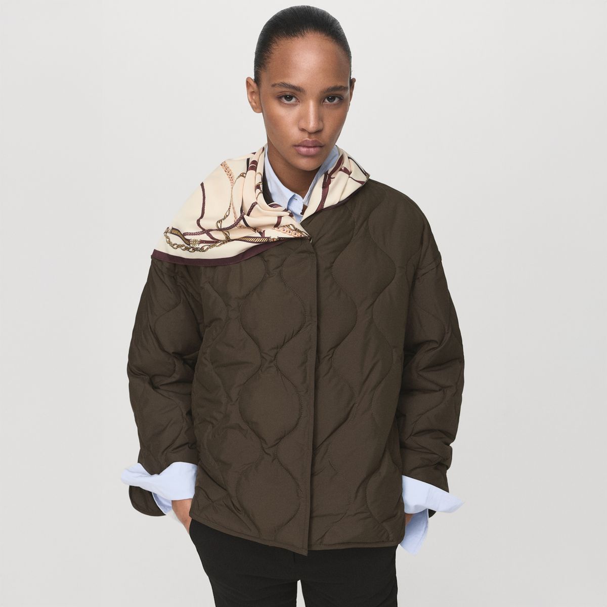 MANGO - Parka Acolchado Oversize Mujer Mango