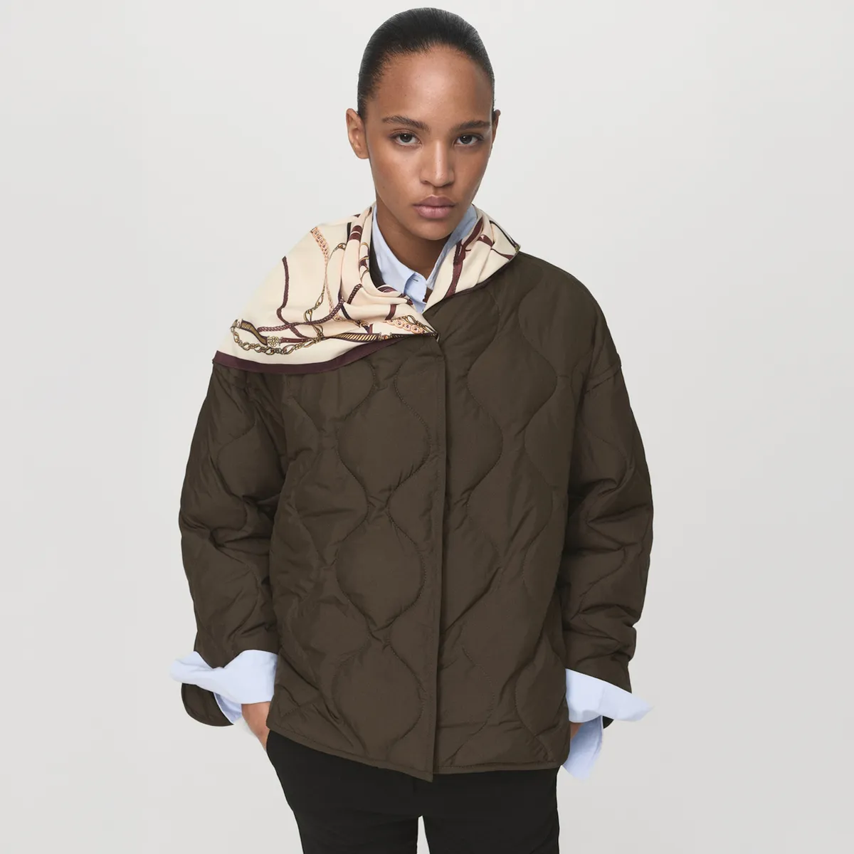 MANGO - Parka Acolchado Oversize Mujer Mango