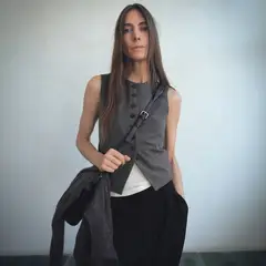 MANGO - Blazer Traje Botones Mujer