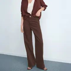 MANGO - Jeans Wide Leg Mujer