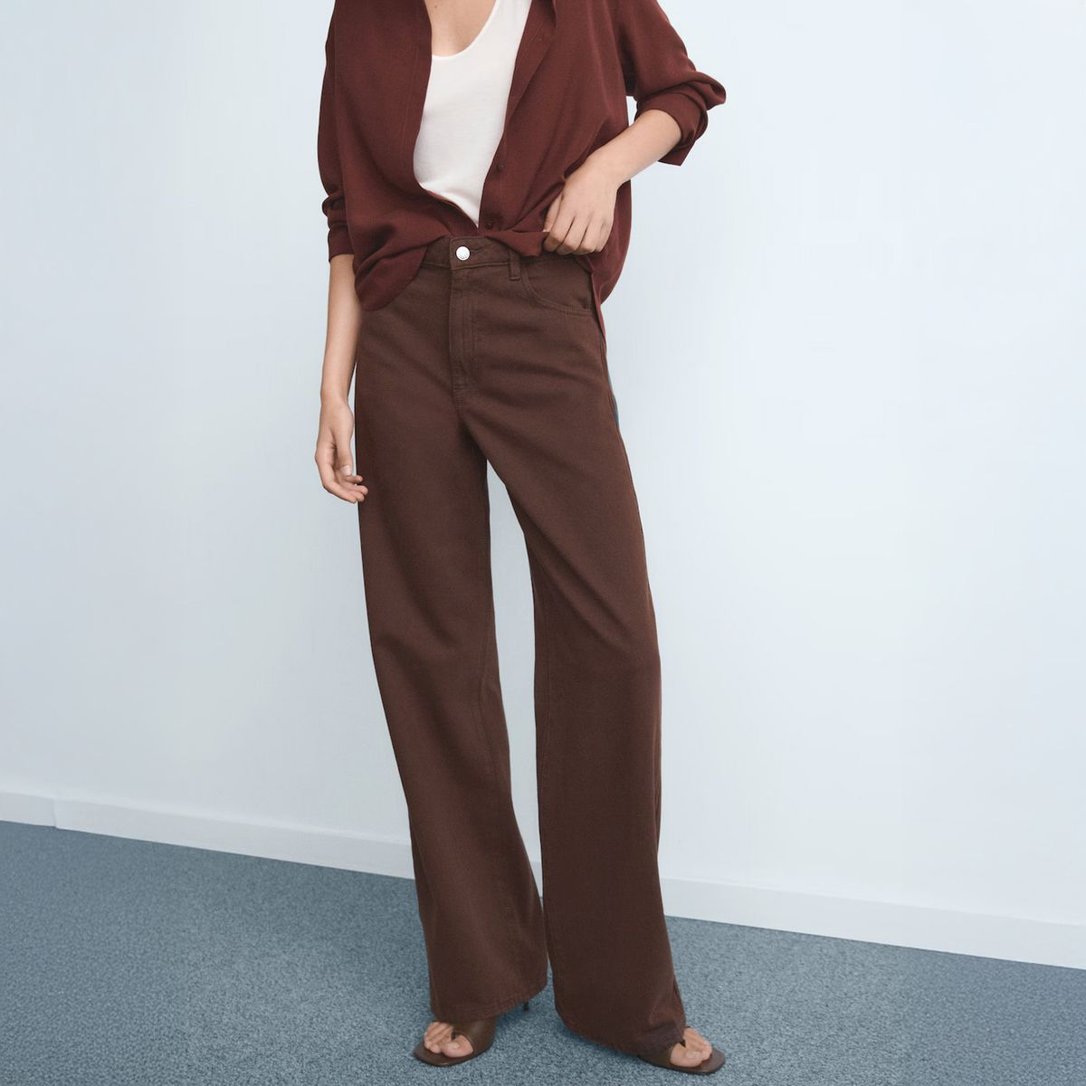 MANGO - Jeans Wide Leg Mujer Mango