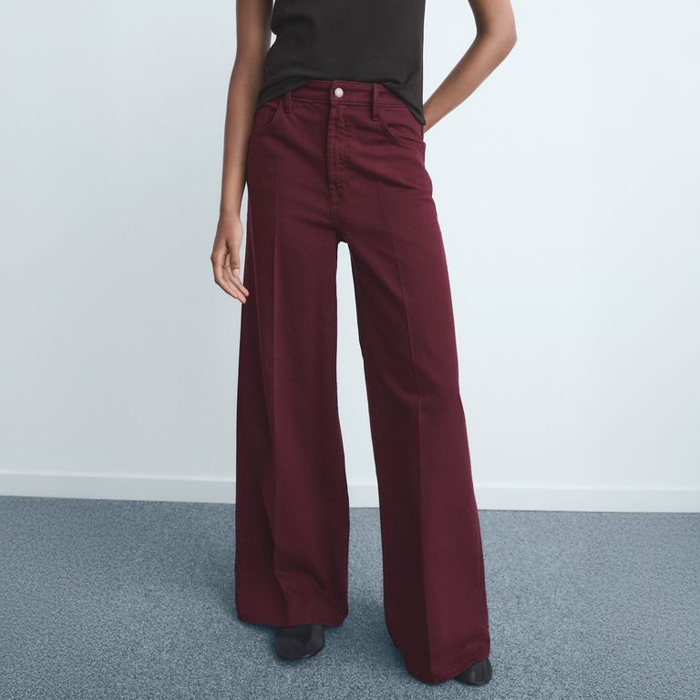 Jeans Elise Wide Leg Tiro Alto Mujer