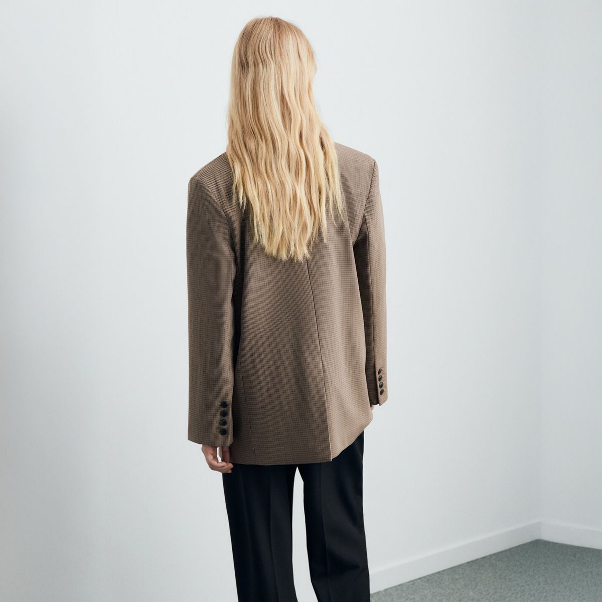 MANGO - Blazer Recta Bolsillos Solapa Mujer Mango