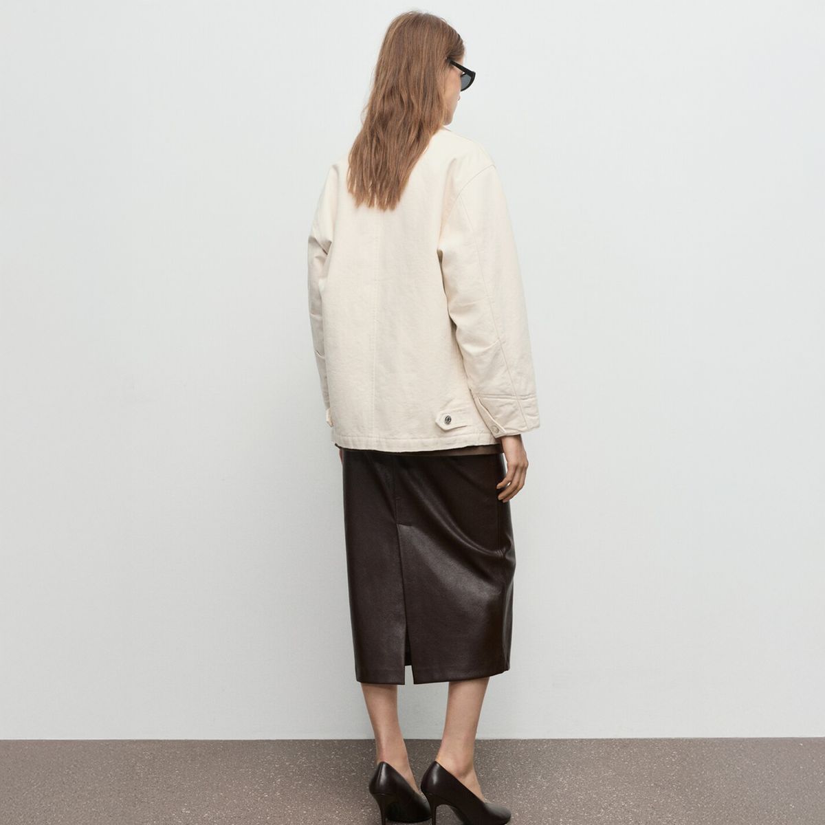 MANGO - Chaqueta Vaquera Cuello Pana Mujer Mango