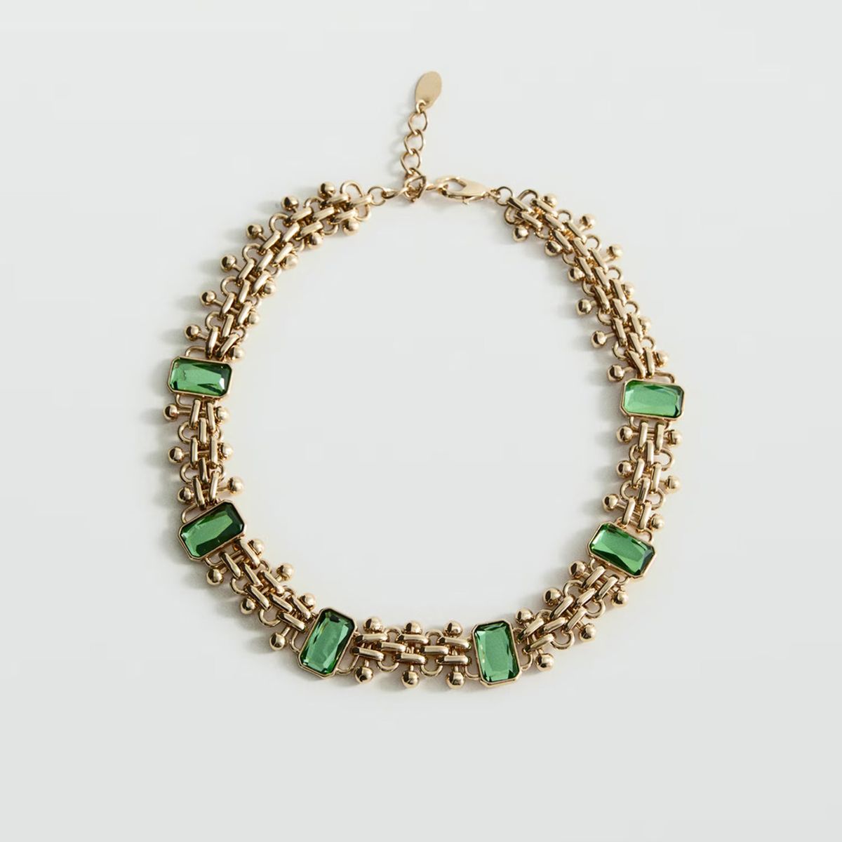 MANGO - Collar Eslabones Abalorios Resina Mujer Mango