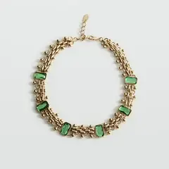 MANGO - Collar Eslabones Abalorios Resina Mujer