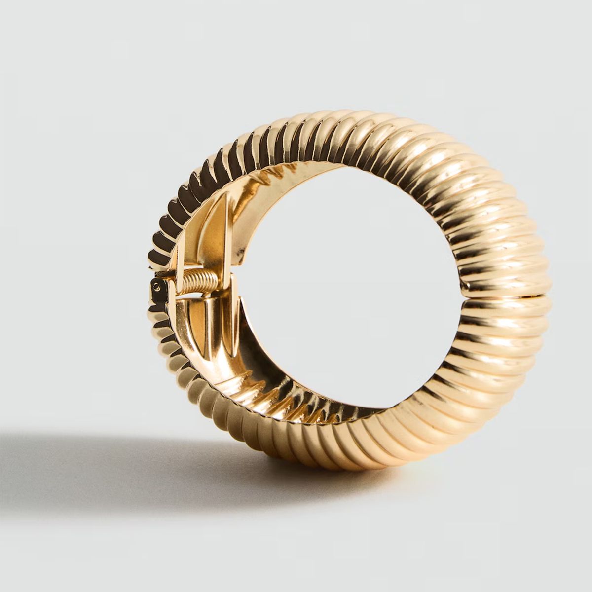 MANGO - Pulsera Rígida Relieve Mujer Mango