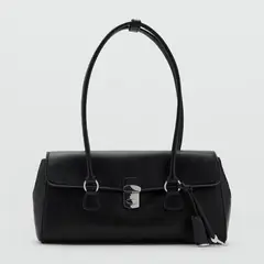 MANGO - Bolso City Hombro Solapa Mujer