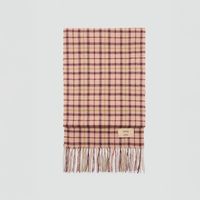 Bufanda Lana Cuadros Mujer