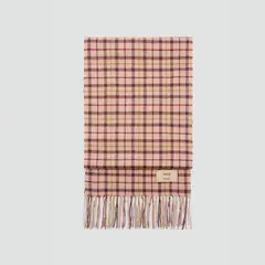 MANGO - Bufanda Lana Cuadros Mujer