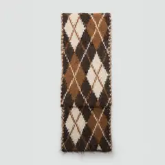 MANGO - Bufanda Punto Rombos Mujer