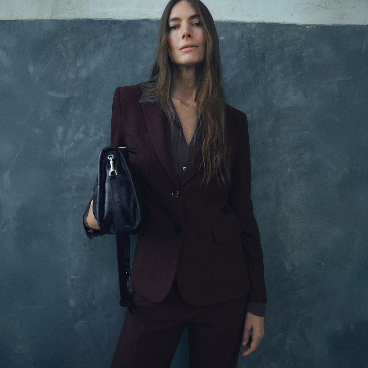 MANGO - Blazer Traje Recta Mujer Mango