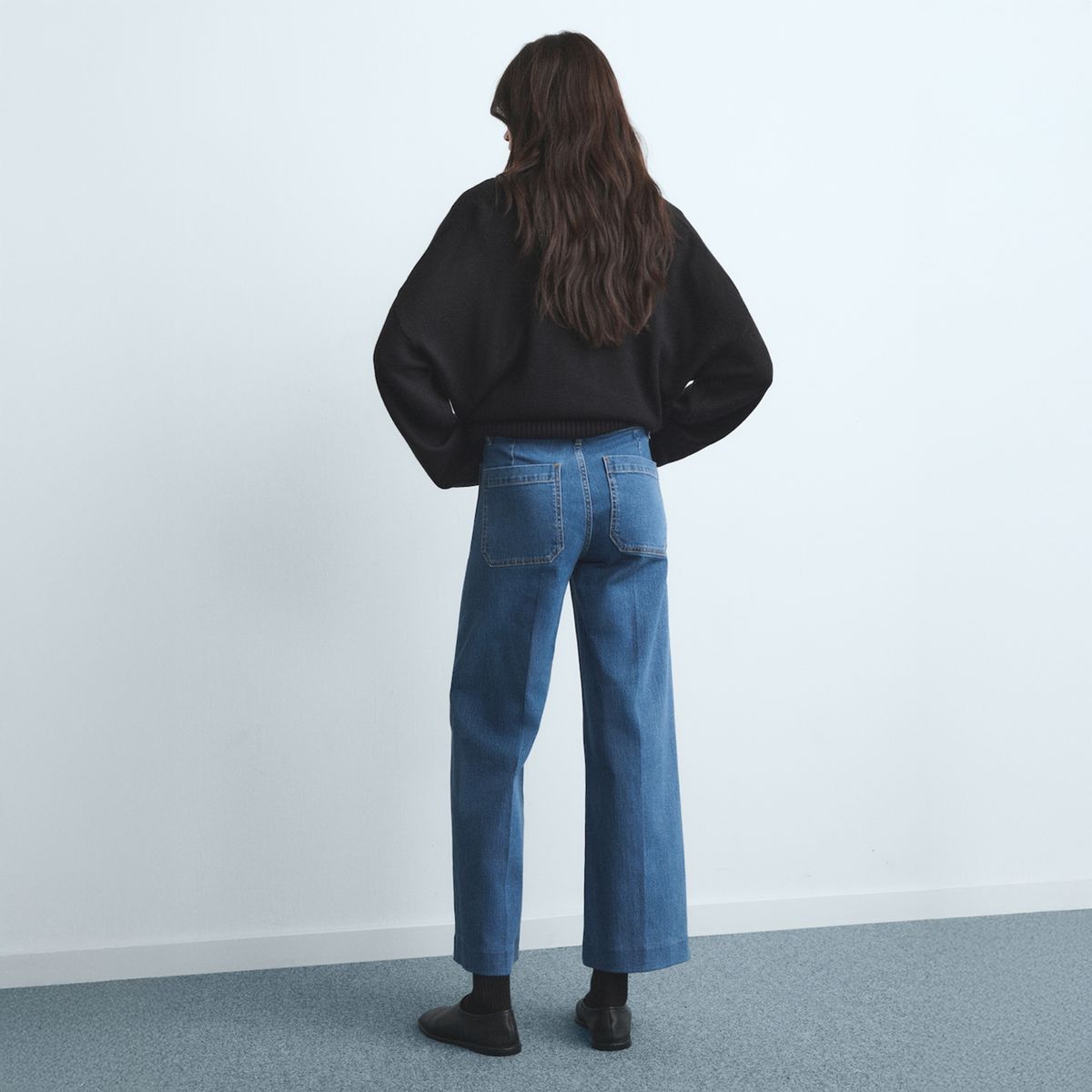 MANGO - Jeans Wide Leg Tiro Alto Mujer Mango