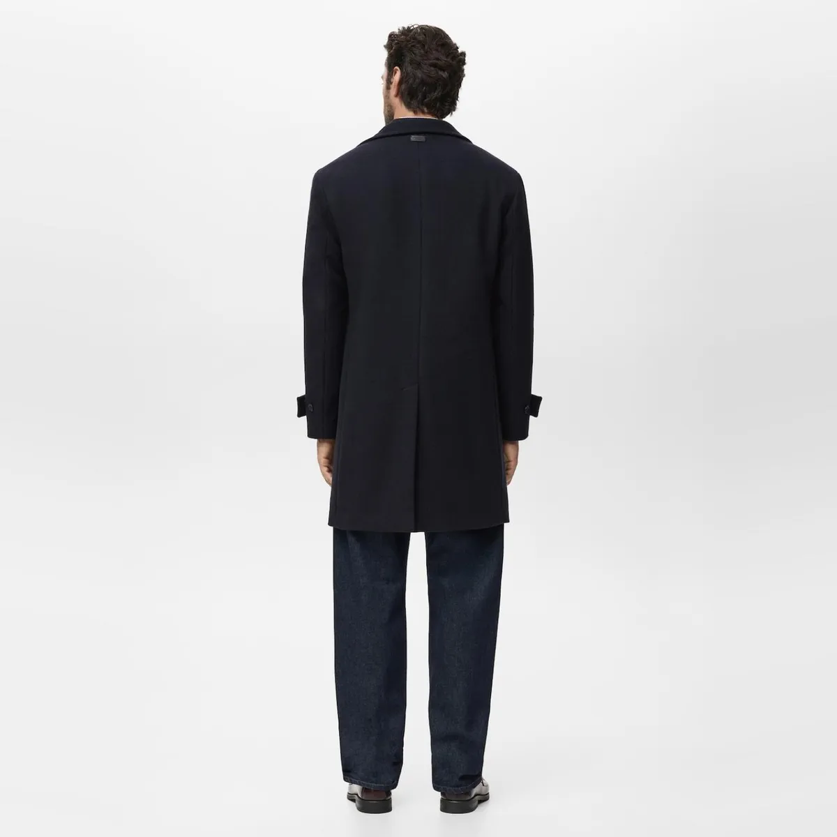 MANGO MAN - Abrigo Lana Cuello Chimenea Hombre Mango Man