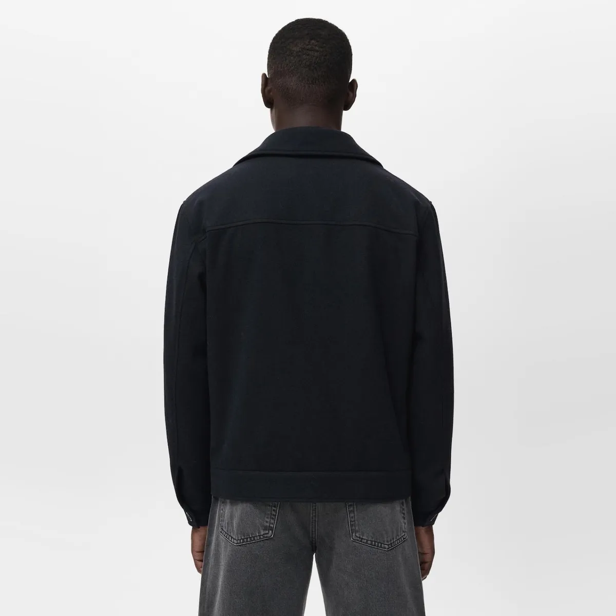 MANGO MAN - Chaqueta Mezcla Lana Bolsillo Hombre Mango