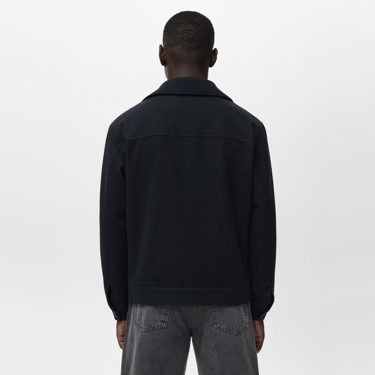 MANGO MAN - Chaqueta Mezcla Lana Bolsillo Hombre Mango