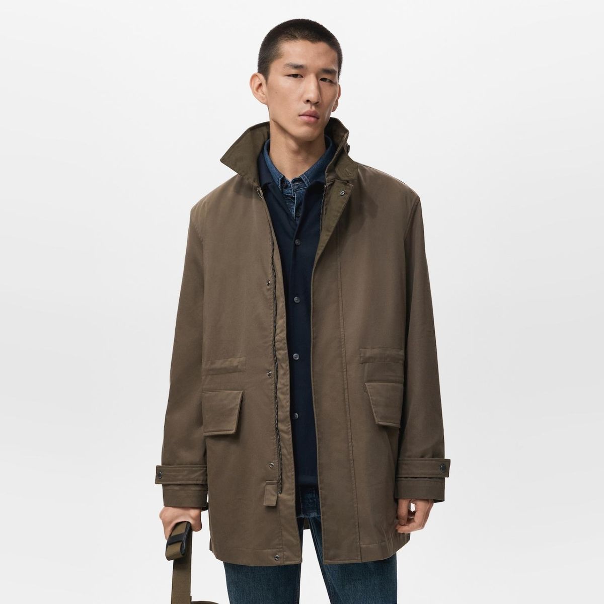 MANGO MAN - Parka Algodón Bolsillos Water Repellent Hombre Mango