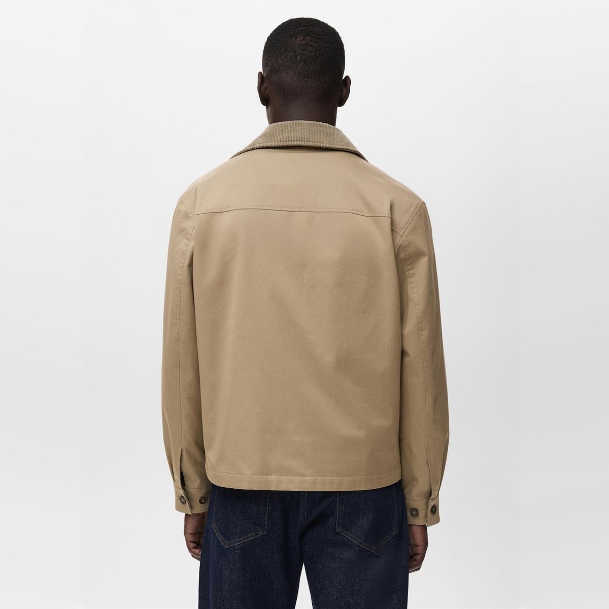 MANGO MAN - Chaqueta Water Repellent Cuello Pana Hombre Mango