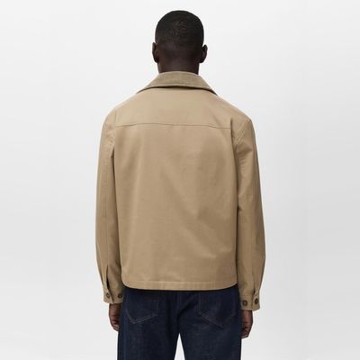 Imagen 2 del producto Chaqueta Water Repellent Cuello Pana Hombre Mango