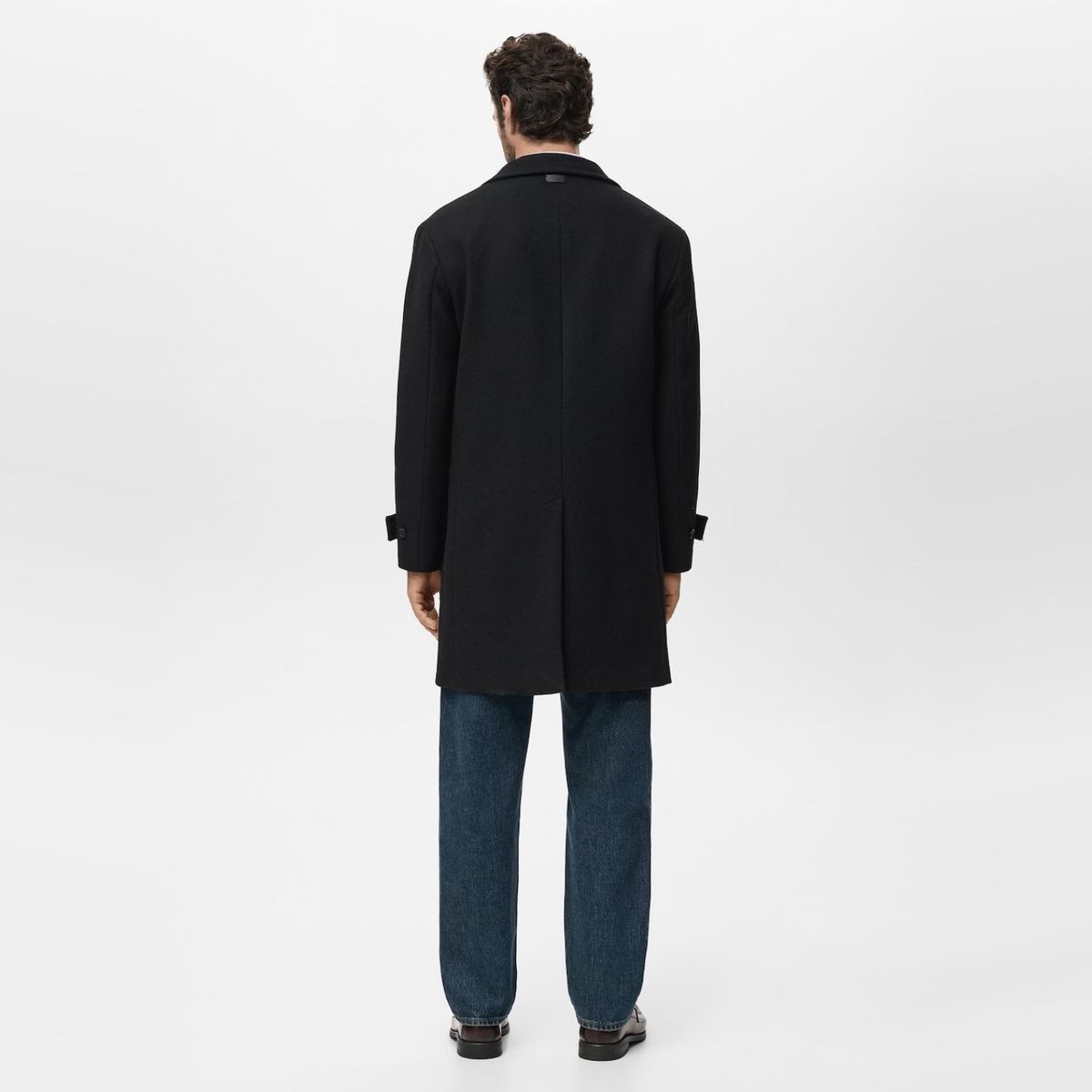 MANGO MAN - Abrigo Lana Cuello Chimenea Hombre Mango Man