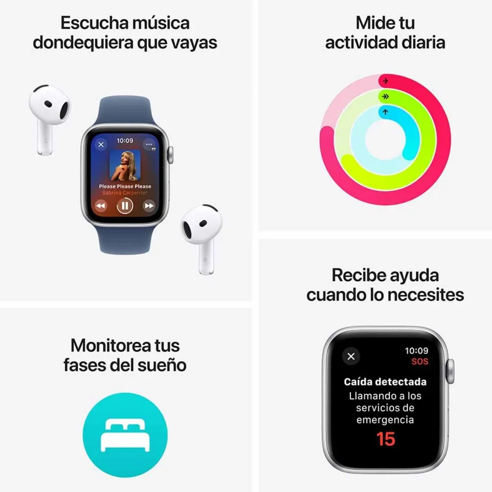 Apple Watch SE (2a Gen) 44mm Medianoche, foto 3