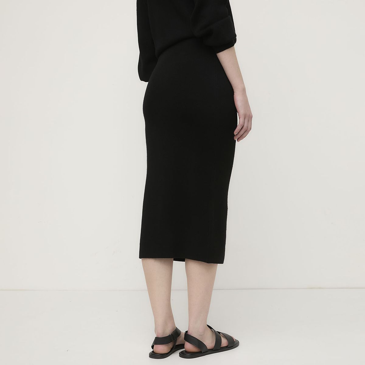 VERO MODA - Falda de Punto Midi Mujer Vero Moda