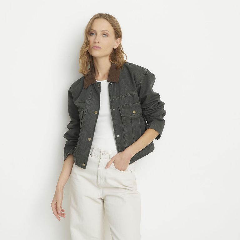 VERO MODA Chaqueta Vaquera 100% Algodón Mujer