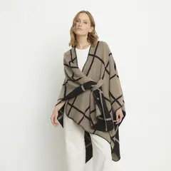 VERO MODA - Poncho Cuadros Mujer