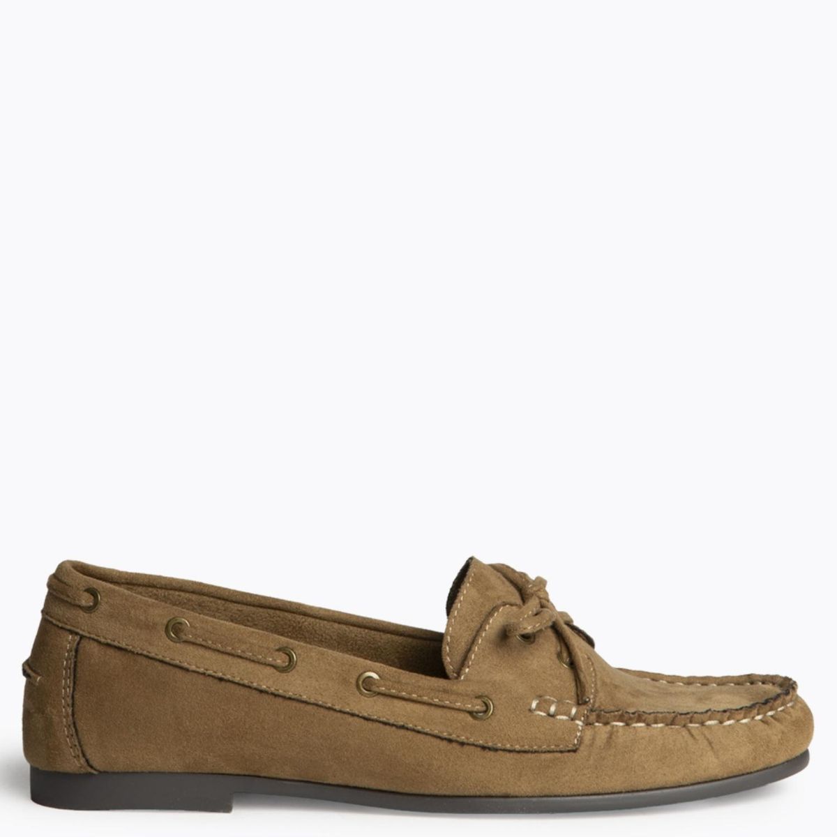 CORINA - Mocasín Náutico Mujer Café Corina